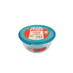   Pyrex Prep & Store kerek üveg keverőtál műanyag fedővel 17 cm 1,1 liter