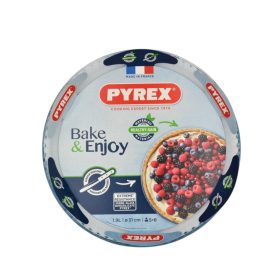 Pyrex Bake & Enjoy kerek üveg sütőforma 31 cm 1,9 liter