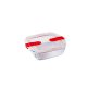Pyrex COOK&HEAT Szögletes sütőtál műanyagfedővel 1,2 liter 23x15x7 cm