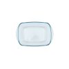 Pyrex Cook & Heat szögletes üveg sütőtál műanyag fedővel 23 x 15 x 7 cm 1,2 liter