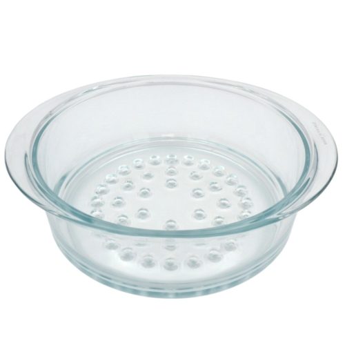 Pyrex kerek üveg pároló 24 cm
