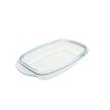 Pyrex Slow Cook szögletes üveg sütőtál fedővel 33 x 20 cm 4,5 liter (2,9 liter + 1,6 liter)