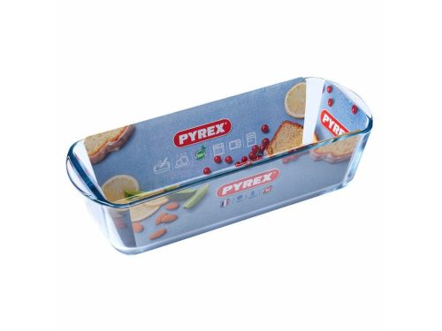 Pyrex üveg püspökkenyér forma 31x12x8cm 1,7l