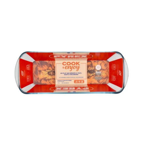 Pyrex Cook & Enjoy szögletes püspökkenyér forma 31 x 12 x 8 cm 1,7 liter