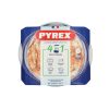 Pyrex kerek üveg sütőtál fedővel 27 x 23 cm 3 liter (2,3 liter + 0,7 liter)