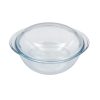 Pyrex kerek üveg sütőtál fedővel 27 x 23 cm 3 liter (2,3 liter + 0,7 liter)