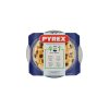 Pyrex kerek üveg sütőtál fedővel 21 x 18 cm 1,3 liter (1 liter + 0,3 liter)