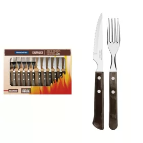   TRAMONTINA CHURRASCO POLYWOOD Steak evőeszközkészlet, 12 részes