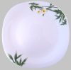OPAL étkészlet szögletes 19 db. Fehér Orchidea porcelán