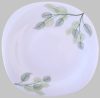 OPAL étkészlet szögletes 19 db. Zöld leveles porcelán