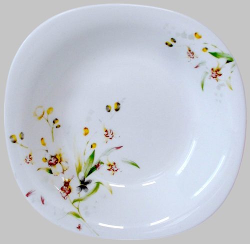 OPAL étkészlet szögletes 19 db. Mezei virág porcelán