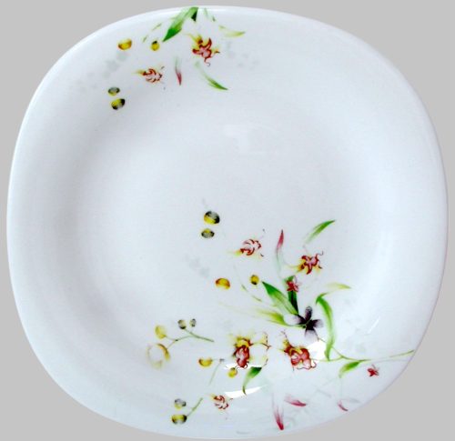 OPAL étkészlet szögletes 19 db. Mezei virág porcelán