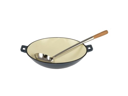 Wok Zománcozott öntöttvas 37 cm