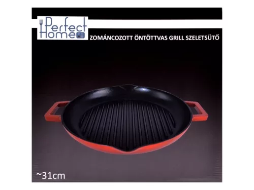 Zománcozott Öntöttvas Grill Szeletsütő 31cm csőrös