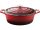 La Cuisine RED öntöttvas ovál sütőtál+fedő 29x21x11cm 4,75L