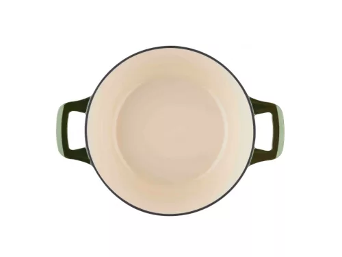 La Cuisine GREEN öntöttvas ovál sütőtál+fedő  29x21x11cm 4,75l