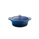 La Cuisine BLUE öntöttvas ovál sütőtál+fedő  29x21x11cm 4,75 l.