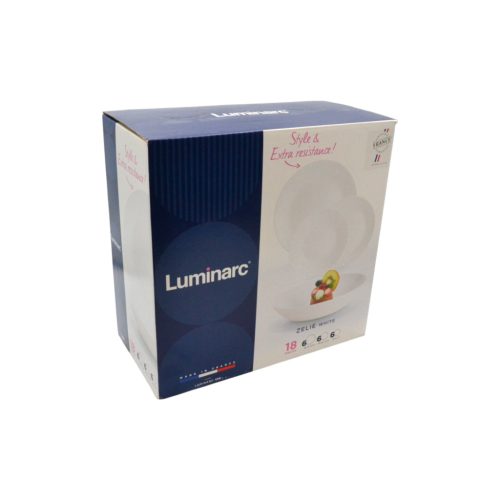 Luminarc Zelie 18 részes étkészlet fehér