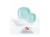 Luminarc Carine Turquoise&White 19 részes étkészlet