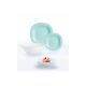 Luminarc Carine Turquoise&White 19 részes étkészlet