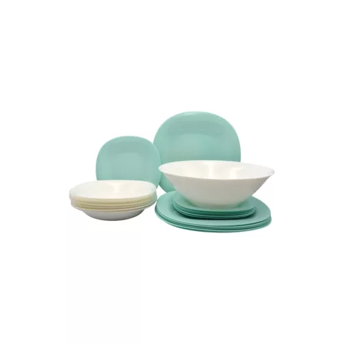 Luminarc Carine Turquoise&White 19 részes étkészlet