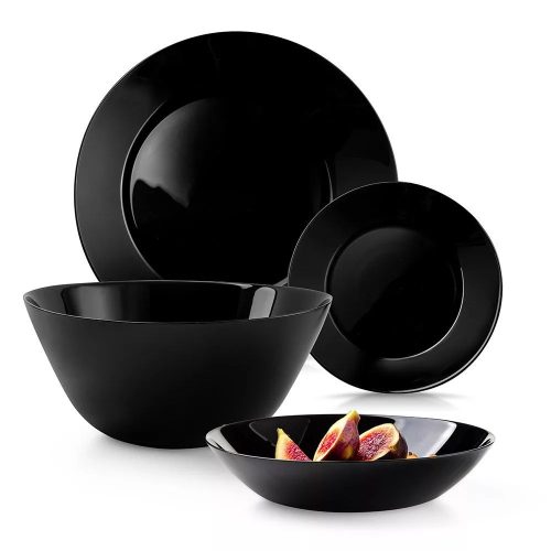 Luminarc Zelie Black 19 részes étkészlet fekete