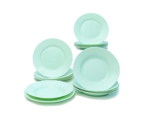 Luminarc PLUMI PARADISE 18 részes étkészlet zöld