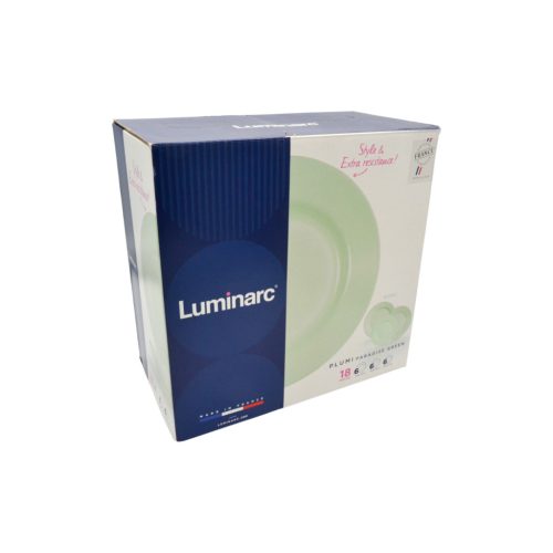 Luminarc PLUMI PARADISE 18 részes étkészlet zöld