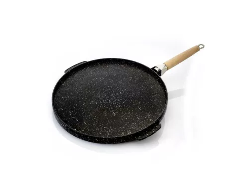 OMAC kétoldalas grill lap levehető nyéllel 32cm