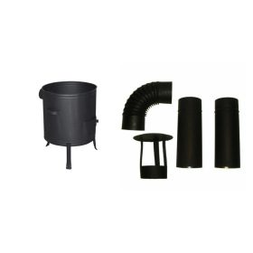 Üstház 58cm + füstcső szett