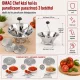 OMAC Chef kézi hal és paradicsom passzírozó 3 betéttel fém