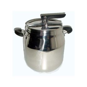 17 literes gömbölyített falú rozsdamentes kukta