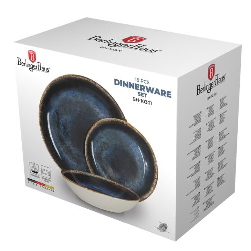 Berlinger Haus 18 részes étkészlet, kék