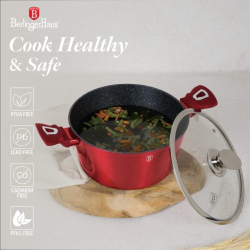 Berlinger Haus 10 részes edénykészlet, Metallic Line Burgundy Edition