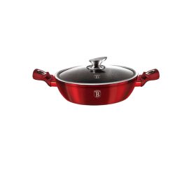   Berlinger Haus Alacsony lábas fedővel (24 cm) Metallic Line Burgundy Edition