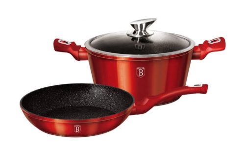 Berlinger Haus 3 részes edénykészlet Metallic Line Burgundy