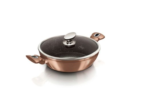 Berlinger Haus  Alacsony lábas fedővel 28 cm Metallic Line Rose Gold Edition