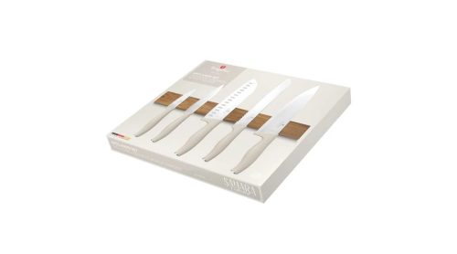 Berlinger Haus késkészlet mágneses tartóval akácfából 6 db Sahara Collection