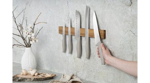 Berlinger Haus késkészlet mágneses tartóval akácfából 6 db Sahara Collection