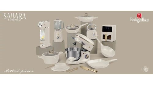 Berlinger Haus késkészlet mágneses tartóval akácfából 6 db Sahara Collection