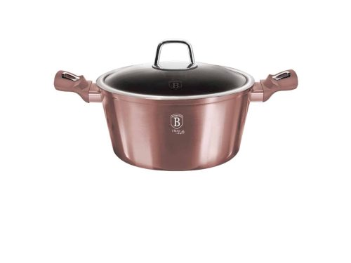 Berlinger Haus lábas fedővel 6,1L Metallic Line I-Rose Collection
