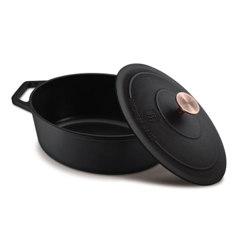 Berlinger Haus ovális öntöttvas kacsasütő, 30 cm, fekete