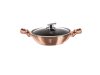 Berlinger Haus Wok fedővel 30 cm Metallic Line Rose Gold Edition