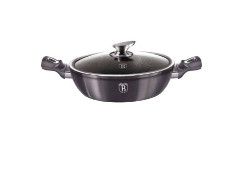 Berlinger Haus Wok fedővel 30 cm Metallic Line Carbon Edition