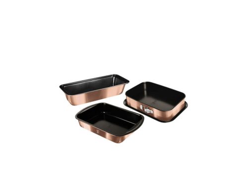 Berlinger Haus 3 részes sütőforma készlet Metallic Line Rose Gold Edition