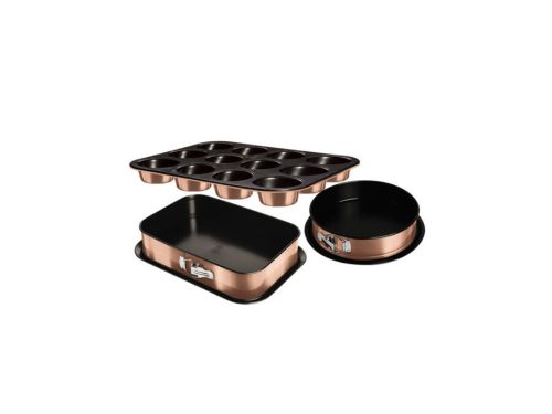 Berlinger Haus 3 részes tortaforma készlet muffin sütőformával Metallic Line Rose Gold Edition