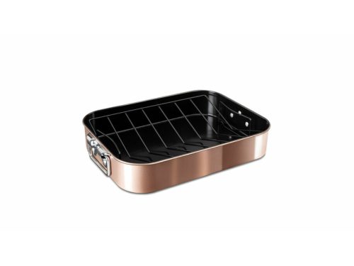 Berlinger Haus tepsi kiemelő ráccsal, titán bevonattal, Metallic Line Rosegold