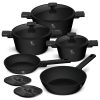 Berlinger Haus 10 részes edénykészlet, Matte Black Collection