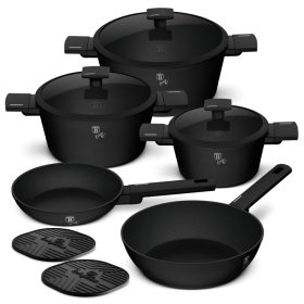   Berlinger Haus 10 részes edénykészlet, Matte Black Collection