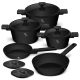 Berlinger Haus 10 részes edénykészlet, Matte Black Collection